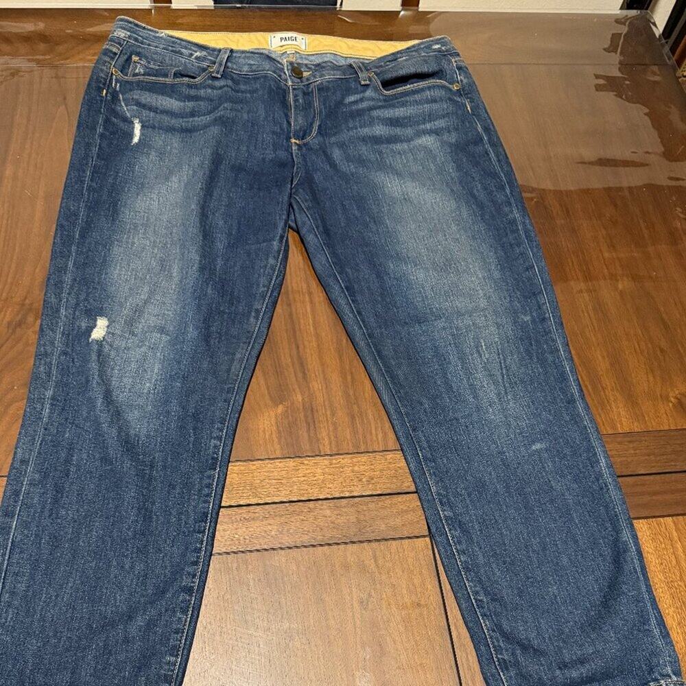 PAIGE Jimmy Jimmy Crop Jean's Women's Size 32 Straight